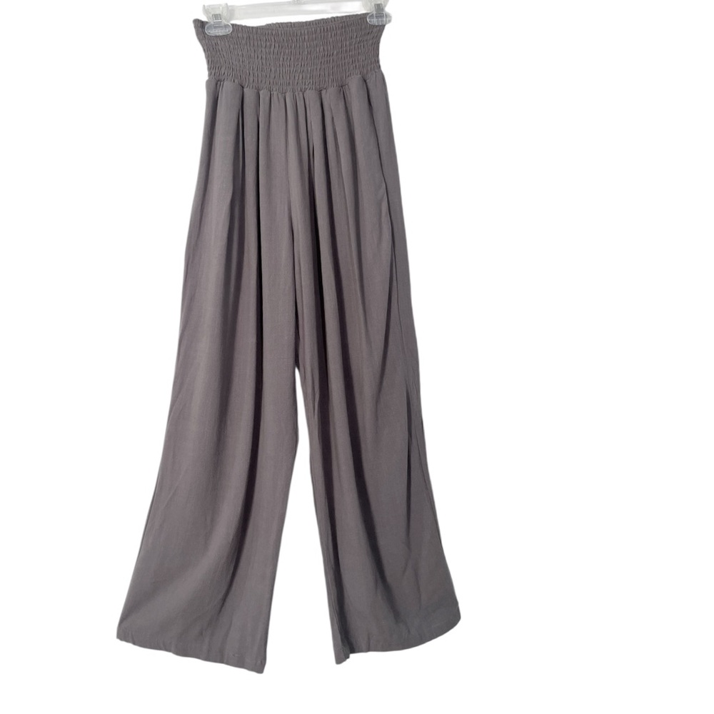 Daceslon Wide leg Smocked Waist Pull on Pants size S